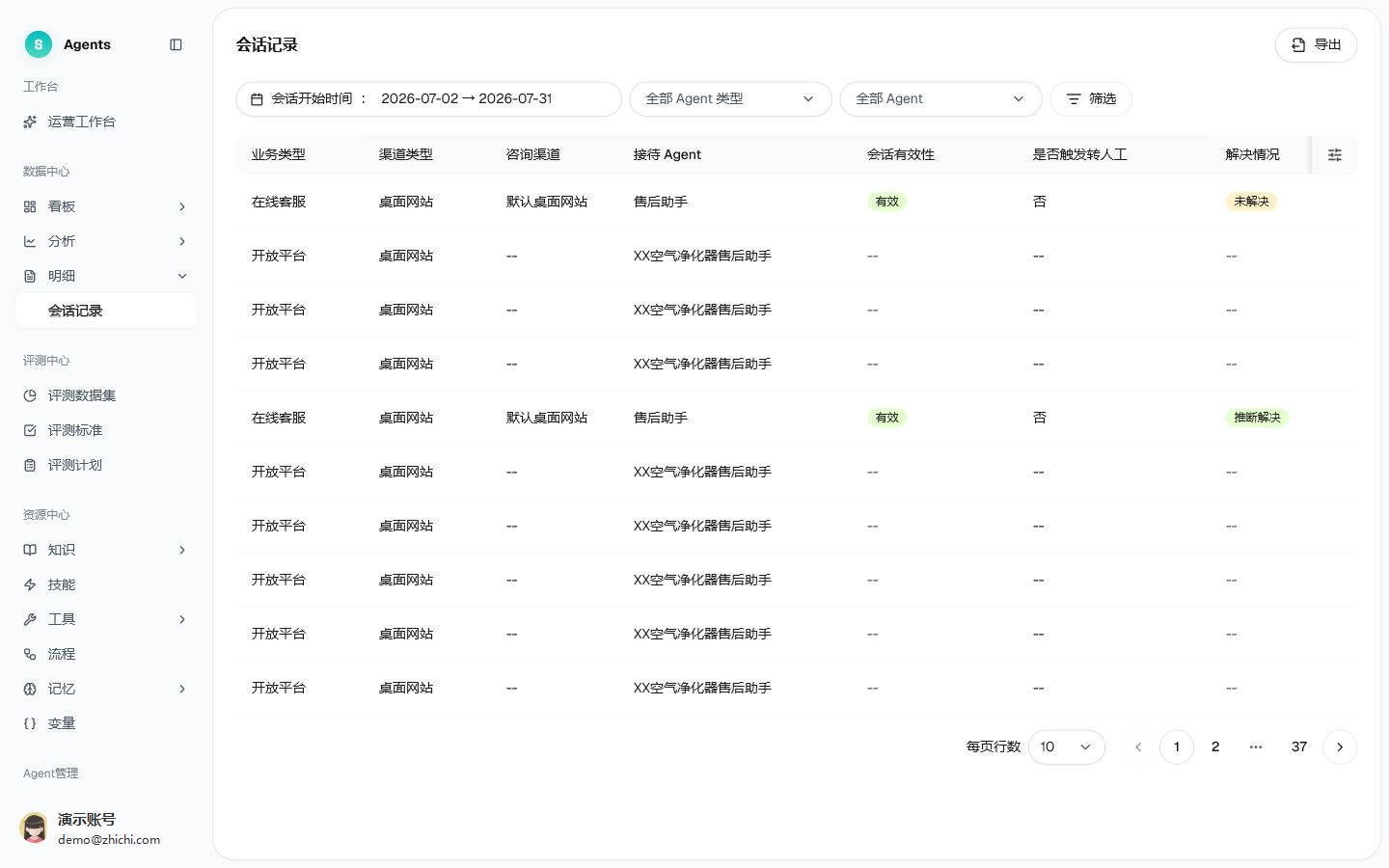 会话记录