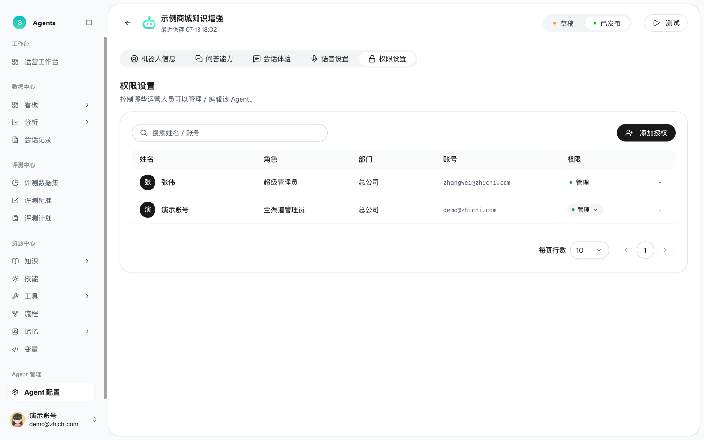 权限设置