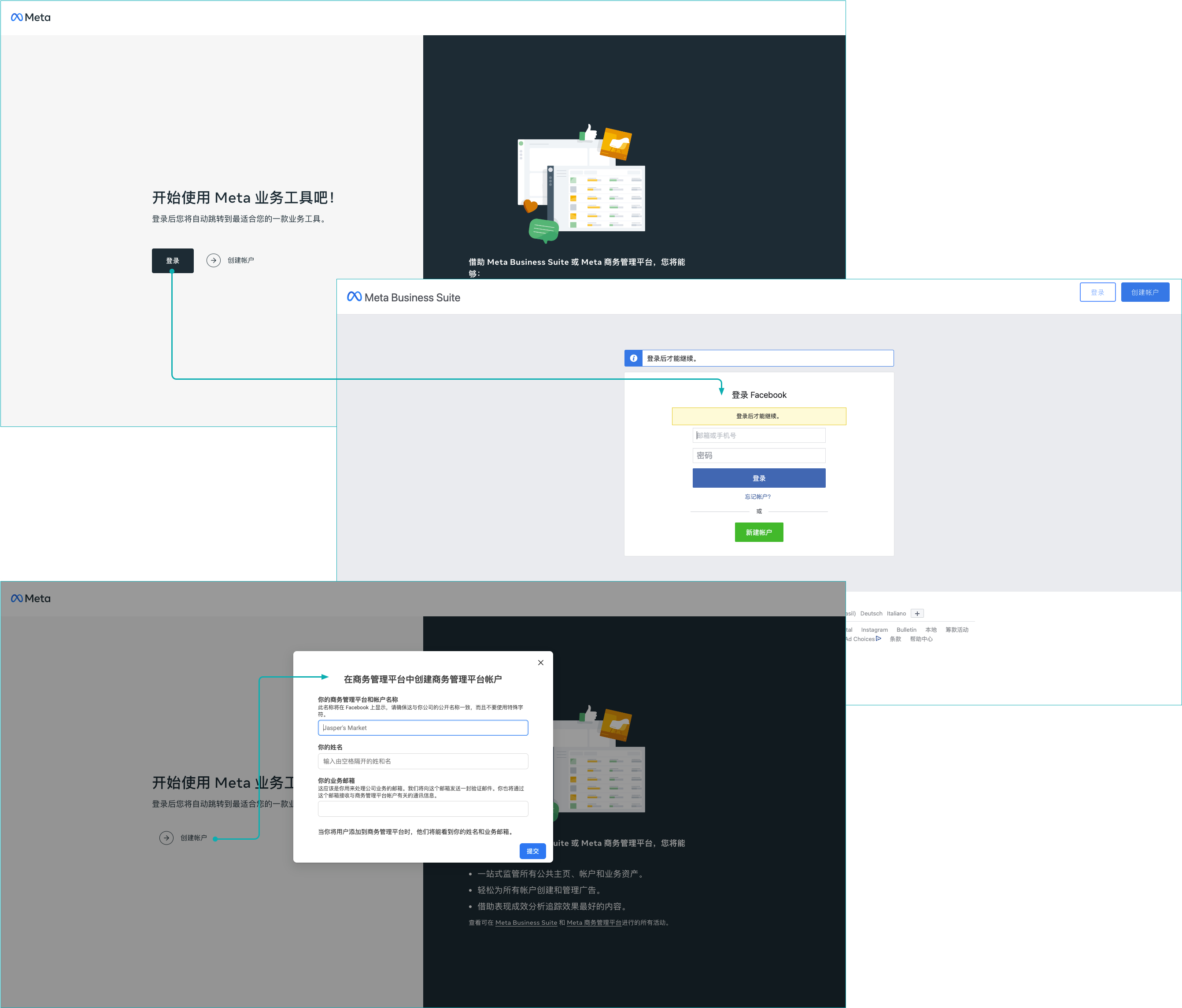 创建Meta业务帐户