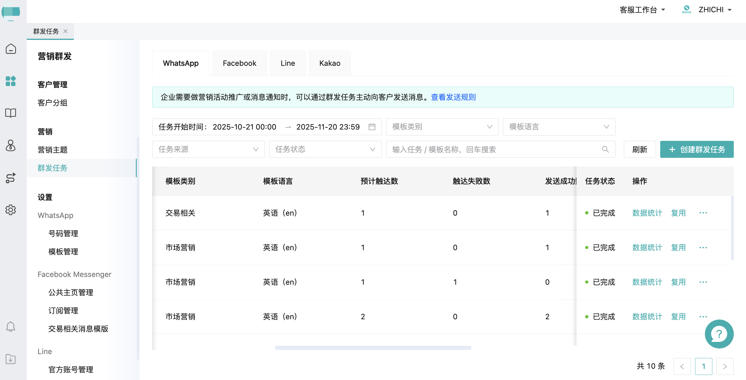 消息模板发送