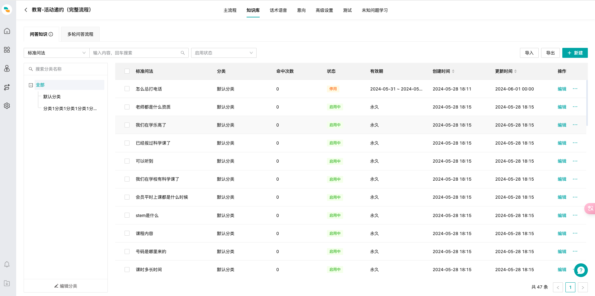 知识库配置